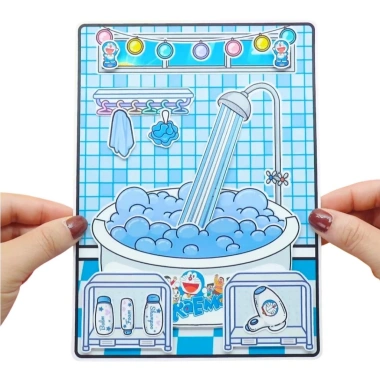 Đồ chơi bé gái Ngôi nhà búp bê giấy thủ công Tocoboca - Học liệu bóc dán thông minh H25, chỉ 99.000₫