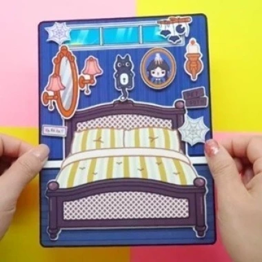 Đồ chơi bé gái Ngôi nhà Búp Bê Tocaboca Wednesday Quite Book – Montessori H20N, giá ưu đãi 100k 5