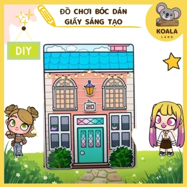 Đồ chơi bé Ngôi nhà búp bê giấy Toca Life Quiet Book - Mansion, giảm 140.000₫