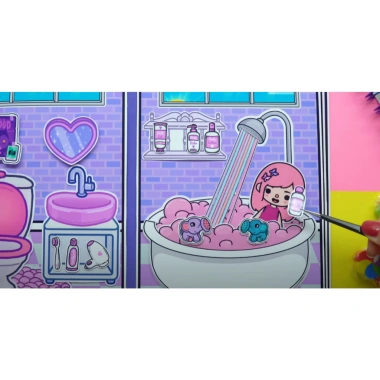Đồ chơi bé Ngôi nhà búp bê giấy Toca Life World Quiet Book #28 Purple House – Giá chỉ 140.000đ 7 Đồ chơi bé Ngôi nhà búp bê giấy Toca Life World Quiet Book #28 Purple House – Giá chỉ 140.000đ 7