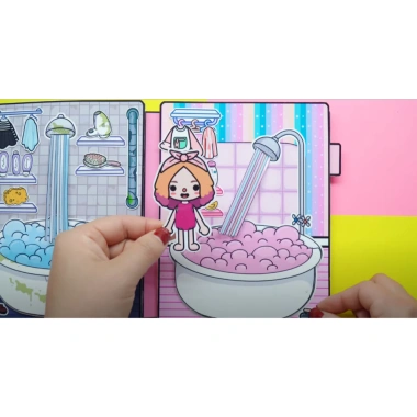 Đồ chơi bé Ngôi nhà búp bê giấy Toca Life World Quiet Book số 16 Wednesday và Enid – giảm giá 140.000₫ 8