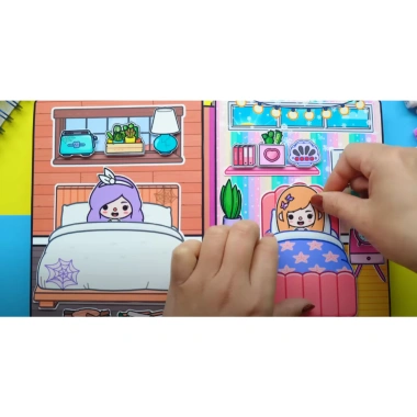 Đồ chơi bé Ngôi nhà búp bê giấy Toca Life World Quiet Book số 24 Rich and Poor giảm giá 140.000₫ 3