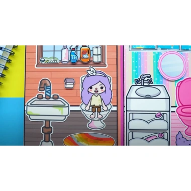 Đồ chơi bé Ngôi nhà búp bê giấy Toca Life World Quiet Book số 24 Rich and Poor giảm giá 140.000₫ 4