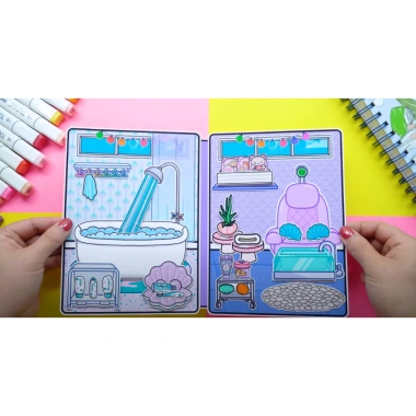 Đồ chơi bé Ngôi nhà búp bê Toca Life World Quiet Book Số 37 – Nhà nàng tiên cá, 140.000₫ 4