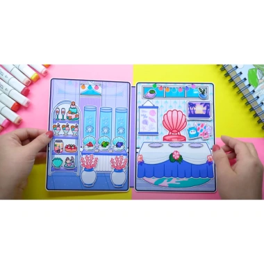 Đồ chơi bé Ngôi nhà búp bê Toca Life World Quiet Book Số 37 – Nhà nàng tiên cá, 140.000₫ 5