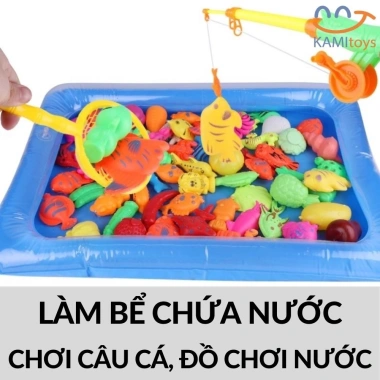 Đồ chơi Bể phao mini bơm hơi - Bàn cát nặn, Câu cá nước, mã 50.015a, Giá 19.000đ 2 Đồ chơi Bể phao mini bơm hơi - Bàn cát nặn, Câu cá nước, mã 50.015a, Giá 19.000đ 2