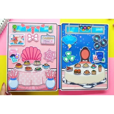 Đồ chơi bóc dán Búp bê giấy Cute và Cool Girl - Quiet Book Montessori Giá 120k giảm từ 147.6k 4