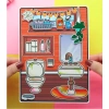 Đồ chơi bóc dán ngôi nhà búp bê Wednesday Rich And Poor giấy - Giá chỉ 120.000₫ 4