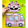 Đồ chơi Bóc dán Xe cắm trại công viên Hello Kitty - Búp bê giấy Pighandmade 199k