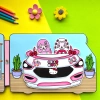 Đồ chơi Bóc dán Xe cắm trại công viên Hello Kitty - Búp bê giấy Pighandmade 199k 5