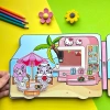 Đồ chơi Bóc dán Xe cắm trại công viên Hello Kitty - Búp bê giấy Pighandmade 199k 6