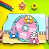 Đồ chơi Bóc dán Xe cắm trại công viên Hello Kitty - Búp bê giấy Pighandmade 199k 8