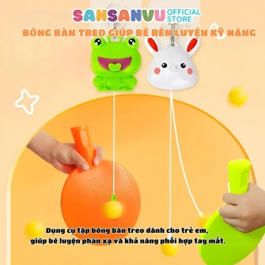 Đồ chơi bóng bàn treo tường ANBEBE cho bé, gắn tường, vận động, giá 49.000đ 2