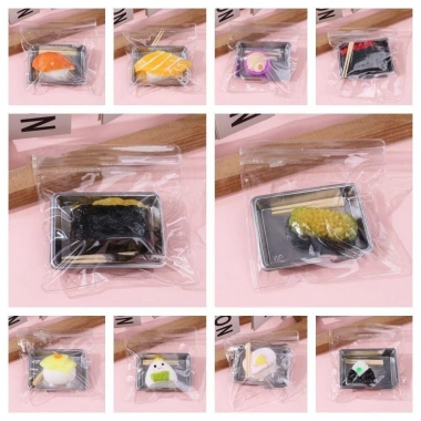 Đồ chơi bóp thực phẩm mô phỏng WEETW – TPR giảm căng thẳng, bánh pudding sushi, giá 47.300₫