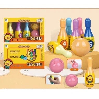 Đồ chơi Bowling vịt vàng - rèn khéo léo, vận động cho bé 2-6 tuổi, giảm giá 43k 3