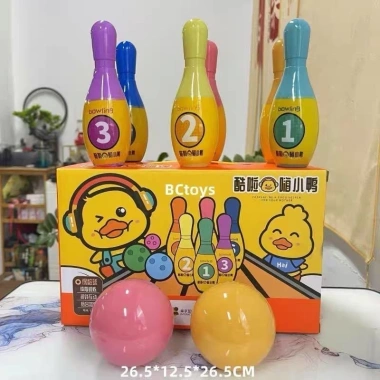 Đồ chơi Bowling vịt vàng - rèn khéo léo, vận động cho bé 2-6 tuổi, giảm giá 43k 5
