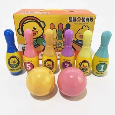 Đồ chơi Bowling vịt vàng - rèn khéo léo, vận động cho bé 2-6 tuổi, giảm giá 43k 6