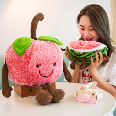 Đồ chơi búp bê dưa hấu mềm mại, túi sang trọng - Quà sinh nhật & Giáng sinh bé