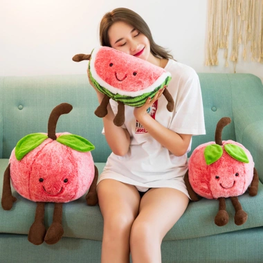 Đồ chơi búp bê dưa hấu mềm mại, túi sang trọng - Quà sinh nhật & Giáng sinh bé 4