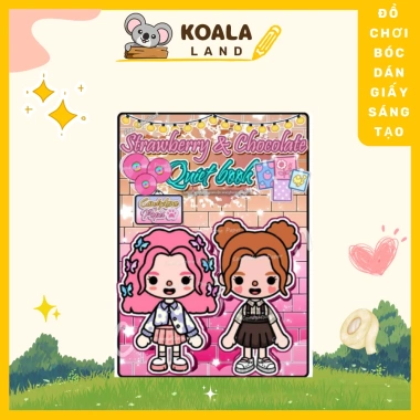 Đồ chơi Búp bê giấy Strawberry-Chocolate - Toca Toca Quiet Book, Bóc dán DIY, Giá 87.500₫ Đồ chơi Búp bê giấy Strawberry-Chocolate - Toca Toca Quiet Book, Bóc dán DIY, Giá 87.500₫