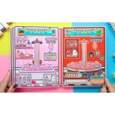Đồ chơi Búp bê giấy Strawberry-Chocolate - Toca Toca Quiet Book, Bóc dán DIY, Giá 87.500₫ 5 Đồ chơi Búp bê giấy Strawberry-Chocolate - Toca Toca Quiet Book, Bóc dán DIY, Giá 87.500₫ 5