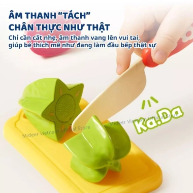 Đồ chơi cắt hoa quả Mideer - Bộ nấu ăn rau củ quả cho bé, giảm giá 359k