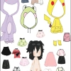 Đồ chơi cho bé giá rẻ Búp bê giấy Toca thay đồ DIY set tự cắt dán - 10.000 VND 3