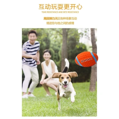 Đồ chơi chó chống cắn, phát giọng nói, bóng thể thao cao su lỗ thông hơi - Tự chơi tương tác ngoài trời - Giá ưu đãi 122k