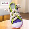 Đồ chơi chó tiếng kêu mài răng, dây thừng cotton chịu cắn, ngăn phá cho cún con 10