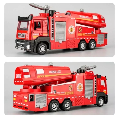 Đồ chơi cứu hỏa NAMSHEVA 1:32 - Đèn âm thanh, kéo lại, nhập vai - 249.700₫ 4