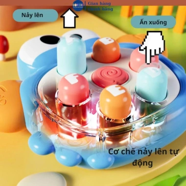 Đồ chơi đập chuột bấm tay đáng yêu - Giá 38.000đ, phát triển phản xạ, giải trí cho bé