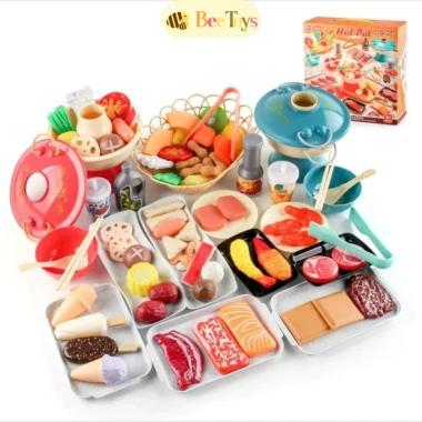 Đồ chơi đầu bếp nấu lẩu Hotpot 90 món Bee Toys, cho bé gái & bé trai, giá 175k 9