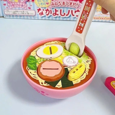 Đồ chơi đút ăn mì ramen, bánh thạch, pudding, khay cơm Mell Chan cho bé búp bê Nhật Bản, giảm giá 16.000đ
