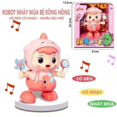 Đồ chơi em bé rồng nhảy múa có nhạc và đèn sáng vui nhộn – Giá chỉ 125.000₫