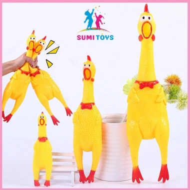 Đồ chơi gà kêu cho bé - Gà la hét, bấm bóp phát tiếng kêu, giá ưu đãi 50.000đ