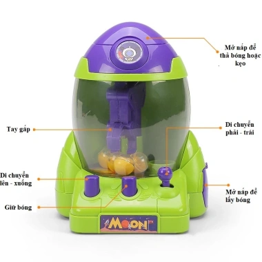 Đồ chơi gắp bóng tàu vũ trụ Mini Apolo ABS - Quà tặng trẻ em giá chỉ 45.000₫ 2