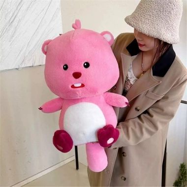Đồ chơi Gấu Bông Hải Ly Loopy Hồng - Nhồi Bông Siêu Dễ Thương, 55.000₫ 4