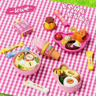 Đồ chơi giả vờ ăn thạch pudding dâu - Trò nhập vai vui nhộn, giá chỉ 26.000₫