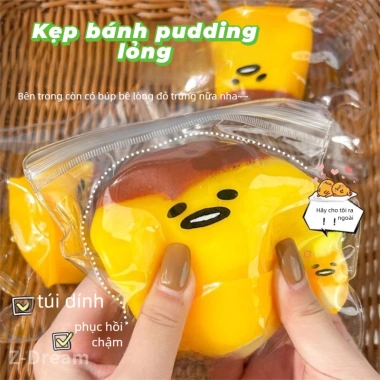 đồ chơi giải nén Pinch Pudding trứng, Lòng đỏ trứng cho bé trai - Phục hồi chậm, Giá ưu đãi 86.777 VND