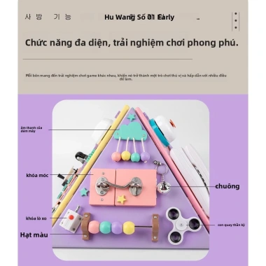 Đồ chơi giáo dục sớm gỗ Montessori hình kim tự tháp đa chức năng, khai sáng cho bé - Giá ưu đãi 1.649.200₫ 4