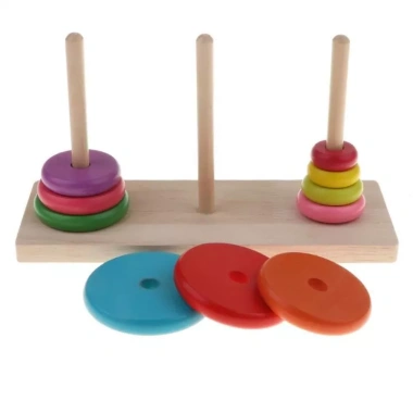 Đồ chơi giáo dục Tháp cầu vồng gỗ 10 tầng 3 cột - Xếp chồng phát triển tư duy, giảm còn 120.750₫ 5