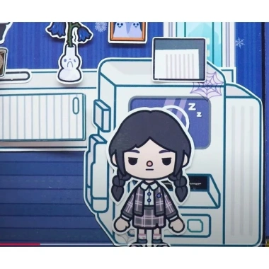 Đồ chơi giấy 6 tuổi - Ngôi nhà búp bê thủ công Kuromi cô tiên xanh, chỉ 99.000₫ 7
