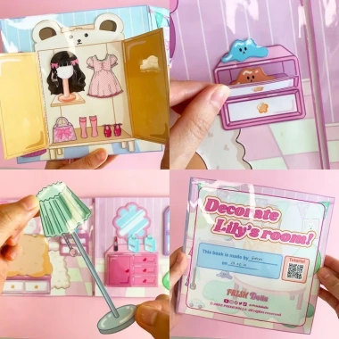 Đồ chơi giấy búp bê công chúa LyLy – Kuromi cô tiên xanh cho bé gái, 99.000₫ 2