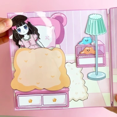 Đồ chơi giấy búp bê công chúa LyLy – Kuromi cô tiên xanh cho bé gái, 99.000₫ 3