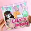 Đồ chơi giấy búp bê công chúa LyLy – Kuromi cô tiên xanh cho bé gái, 99.000₫ 4
