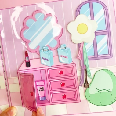 Đồ chơi giấy búp bê công chúa LyLy – Kuromi cô tiên xanh cho bé gái, 99.000₫ 5