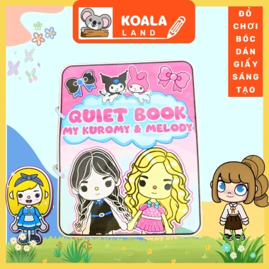 Đồ chơi giấy búp bê Kuromi & Melody – Ngôi nhà tocaboca, giảm giá chỉ 100k (124k)