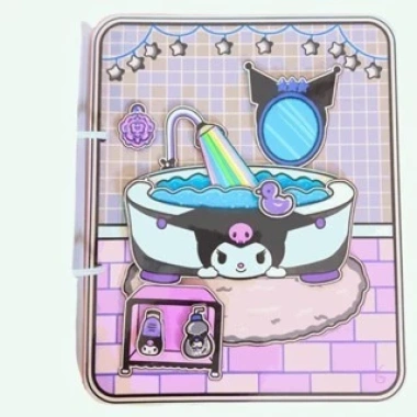 Đồ chơi giấy búp bê Kuromi & Melody – Ngôi nhà tocaboca, giảm giá chỉ 100k (124k) 6 Đồ chơi giấy búp bê Kuromi & Melody – Ngôi nhà tocaboca, giảm giá chỉ 100k (124k) 6