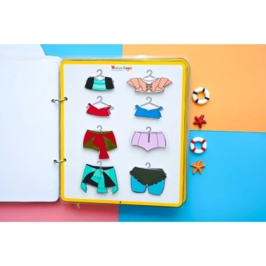 Đồ chơi giấy búp bê Montessori DIY Happy Book – Giá ưu đãi 100.000đ cho bé gái 8