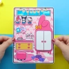 Đồ chơi giấy búp bê Montessori Hồng tocaboca Quiet Book DIY - 99.000đ 4